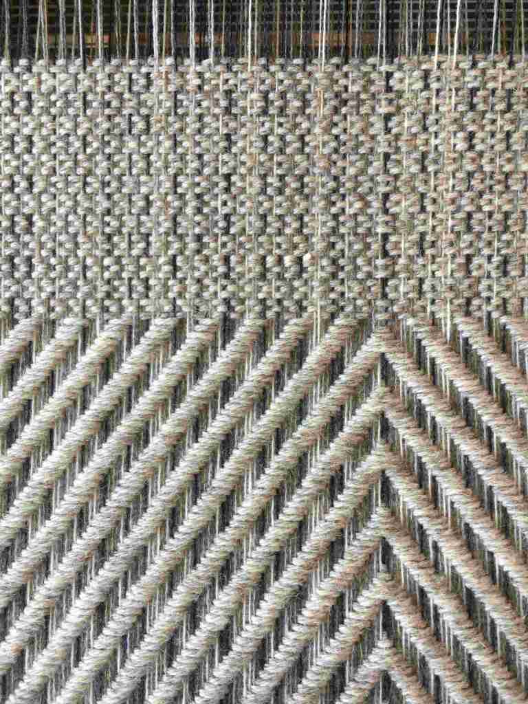 Cushion fabric on the loom